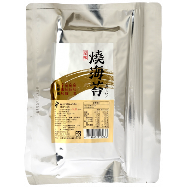 原味半張燒海苔(24片/包)【不加油·不加鹽·不加醬油】