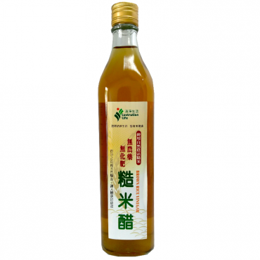 糙米醋(500cc/瓶)【古法純釀．無香料．無色素】